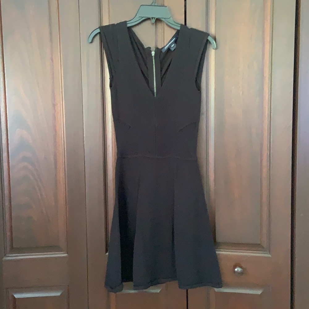V-Neck Ribbed Dress